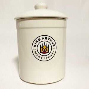Chantal King Arthur Flour Stoneware Kitchen Canister Sourdough Starter Crock 1Qt